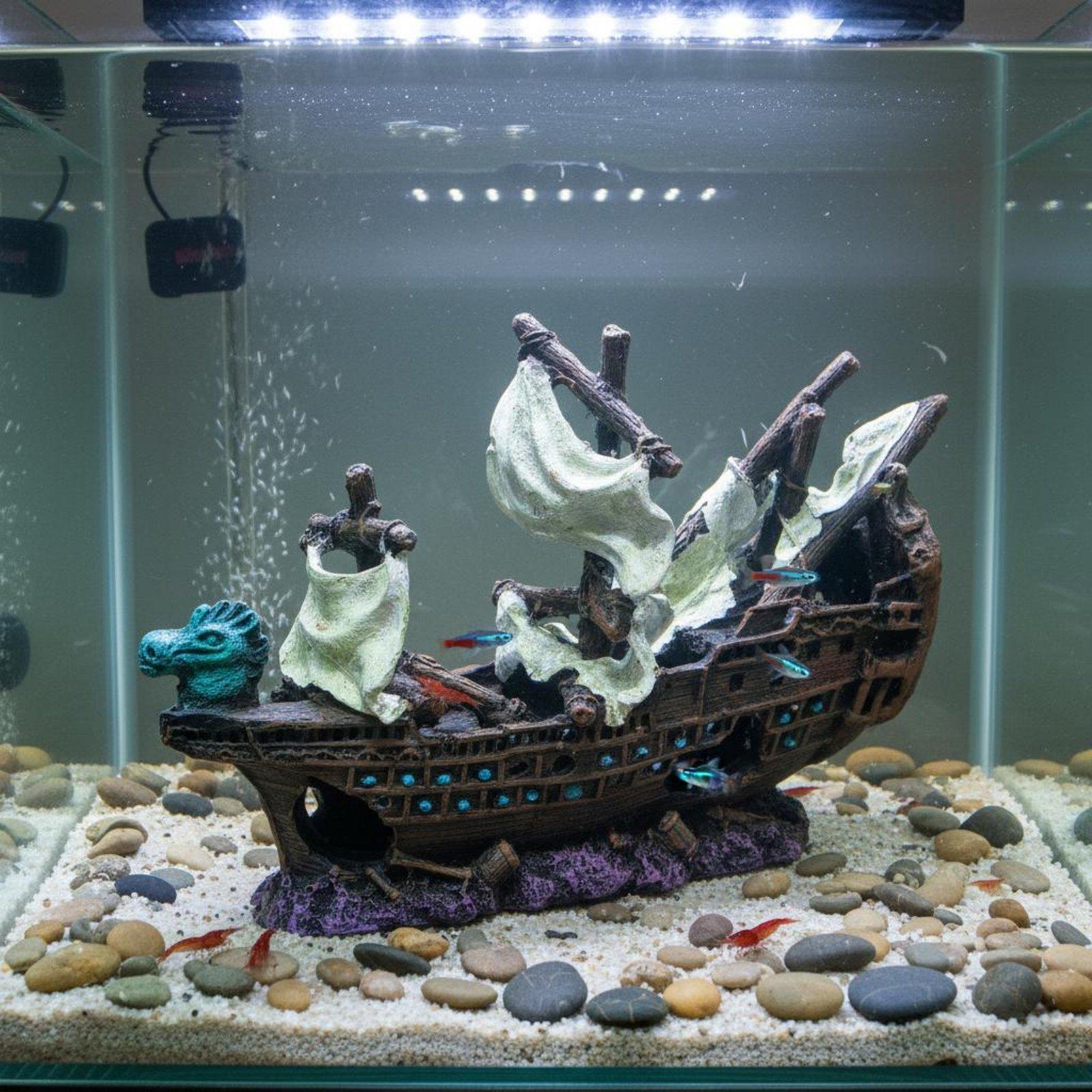 Decoración de resina para acua - Aquarium Marine Setup reseña y precio